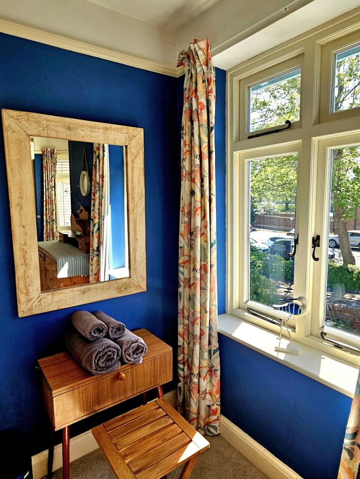 A dedicated vanity space for getting ready at your own pace because holidays should feel unhurried.