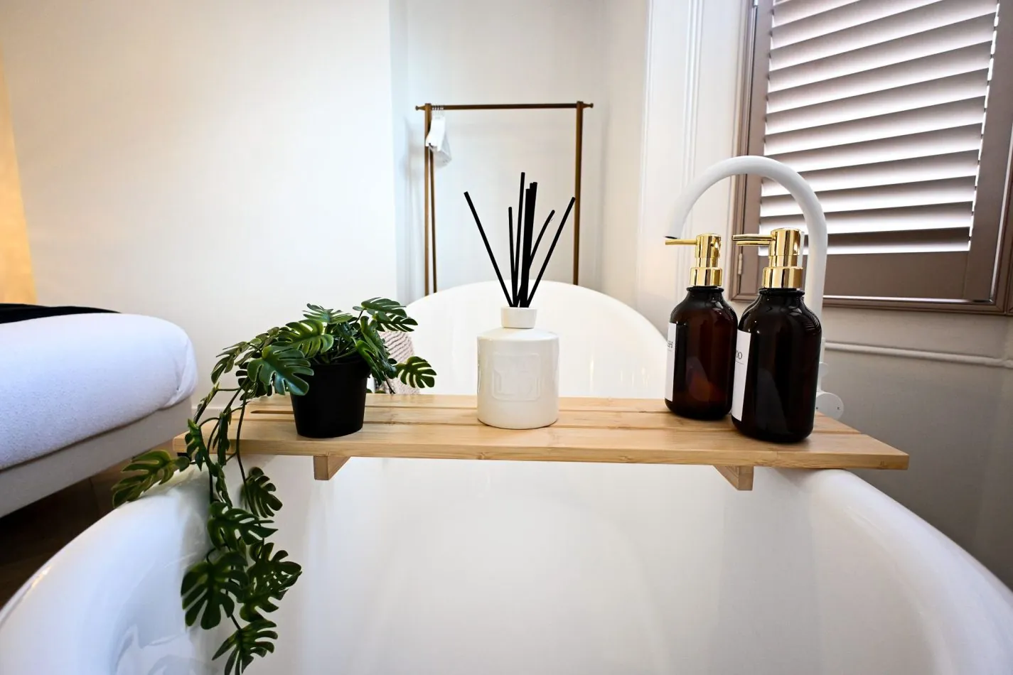 It's the little touches that make this bedroom so special. Pour a drink, run a warm bath and enjoy a relaxing soak in the freestanding tub, creating a boutique hotel experience in the comfort of your own private suite.