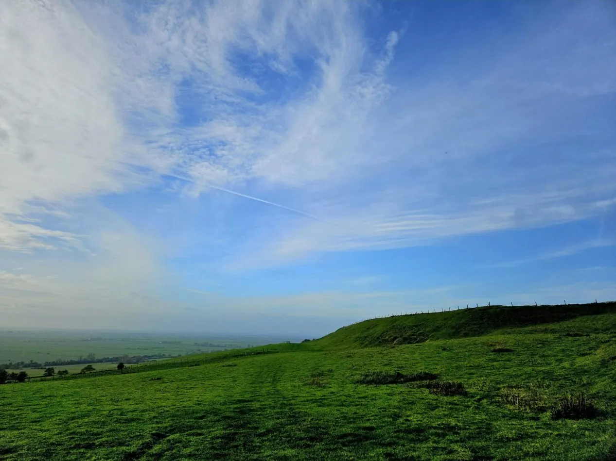 Breathe in the fresh country air and admire sweeping green fields beneath huge open skies, with the Kent coastline stretching into the distance.