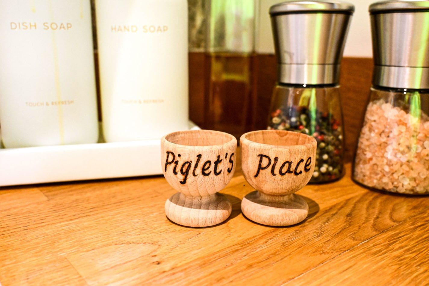 Thoughtful Piglet’s Place details welcome you into the kitchen, ready for slow breakfasts, home-cooked dinners and relaxed evenings together.