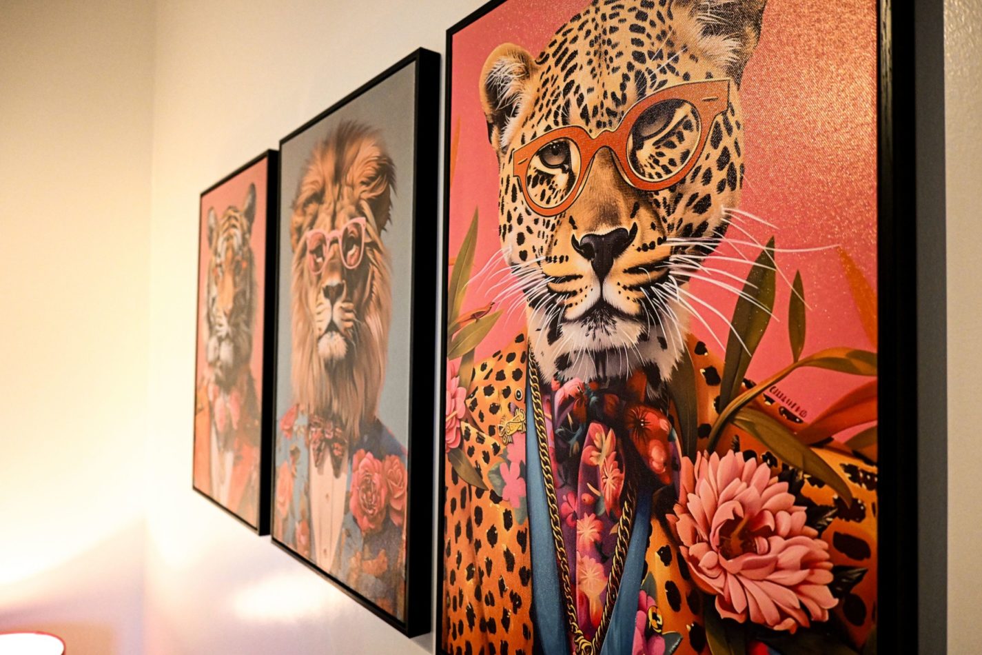 Bold, playful artwork brings personality to Piglet’s Place, creating a colourful and characterful retreat that feels anything but ordinary.