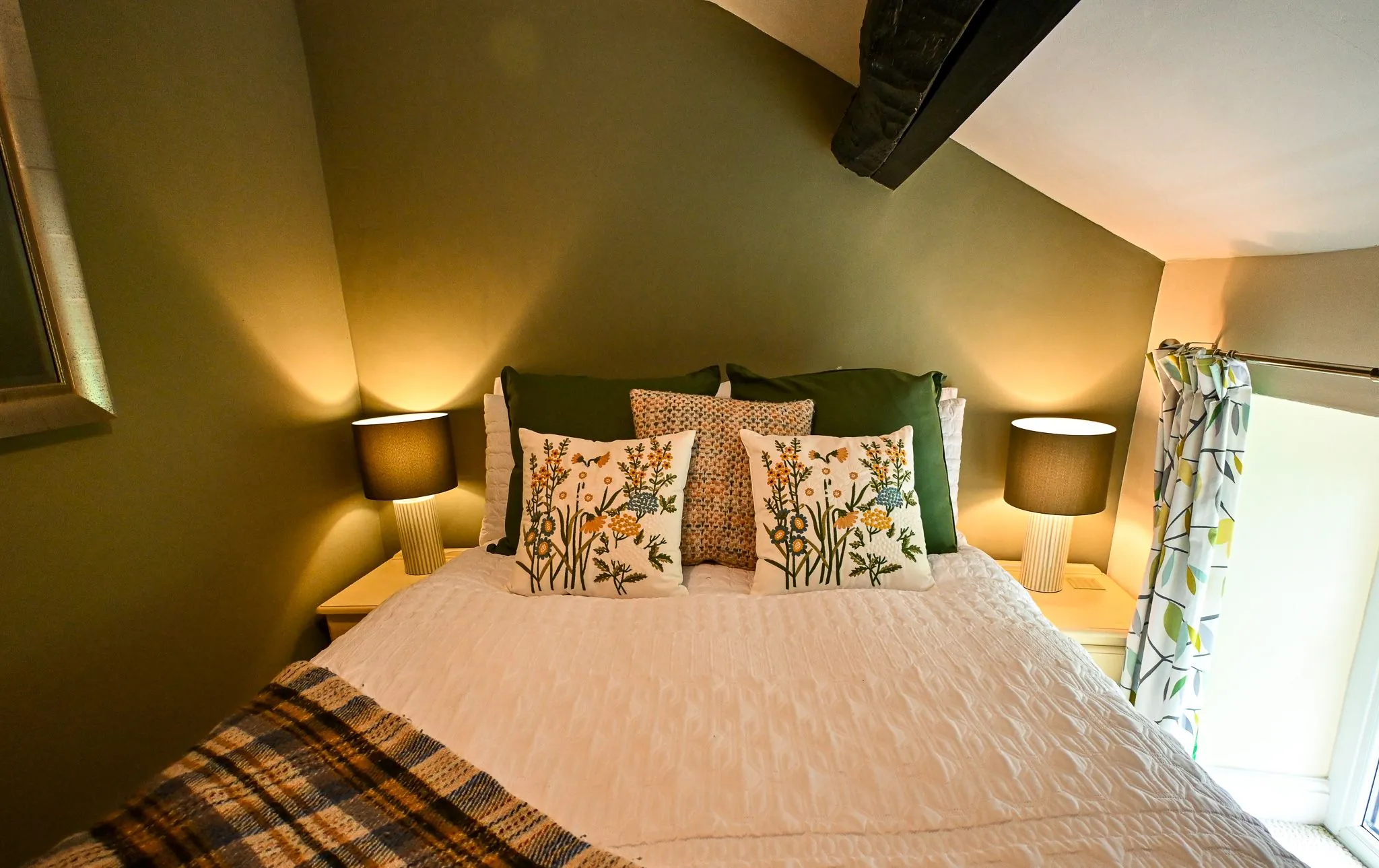 A second lovely double bedroom is so inviting, after a day wandering the old streets of Brough