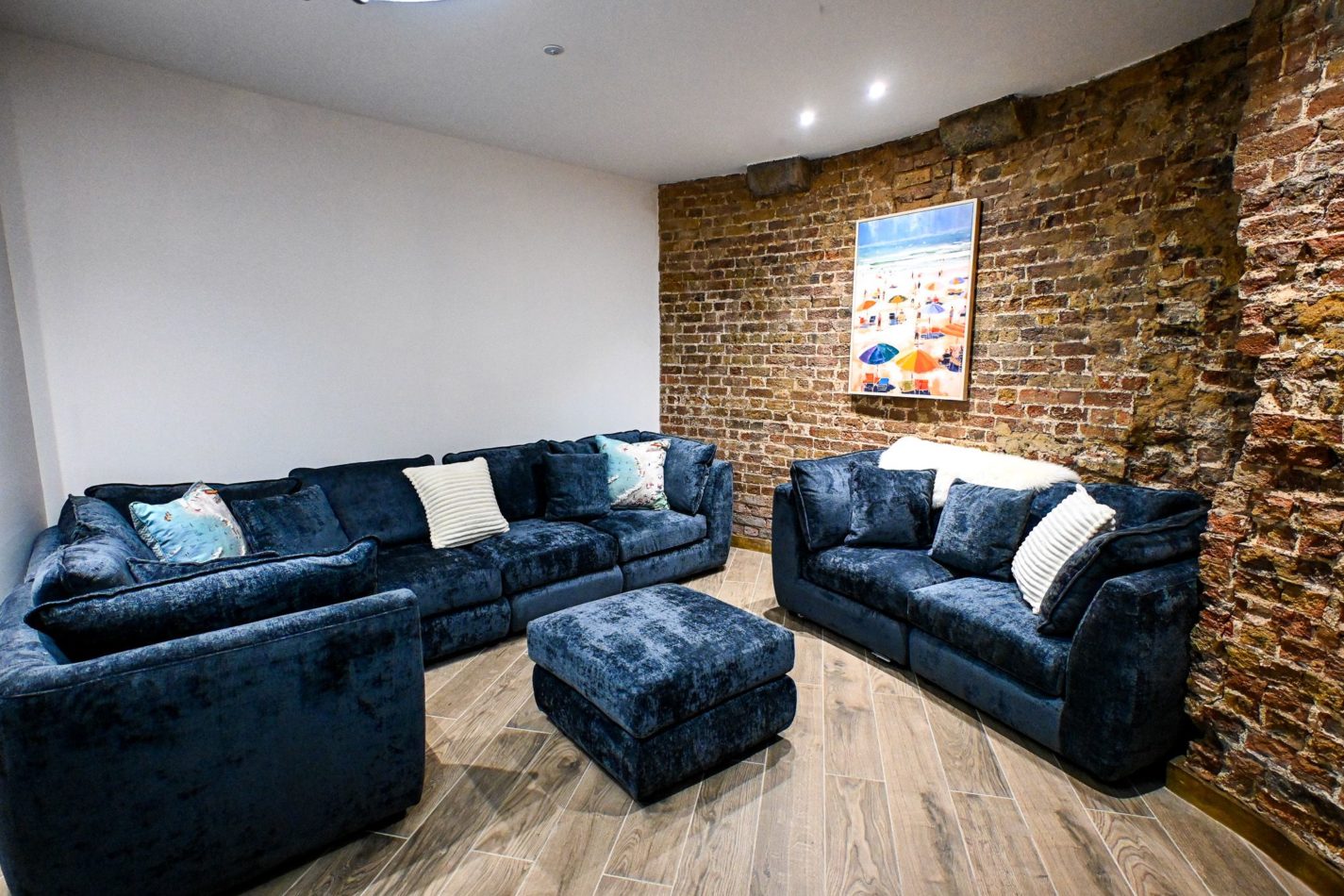Movie night, anyone? This cosy cinema snug is made for piling onto the sofas together after a busy day — bring the popcorn, choose the film and settle in inside the wonderfully atmospheric tower walls.