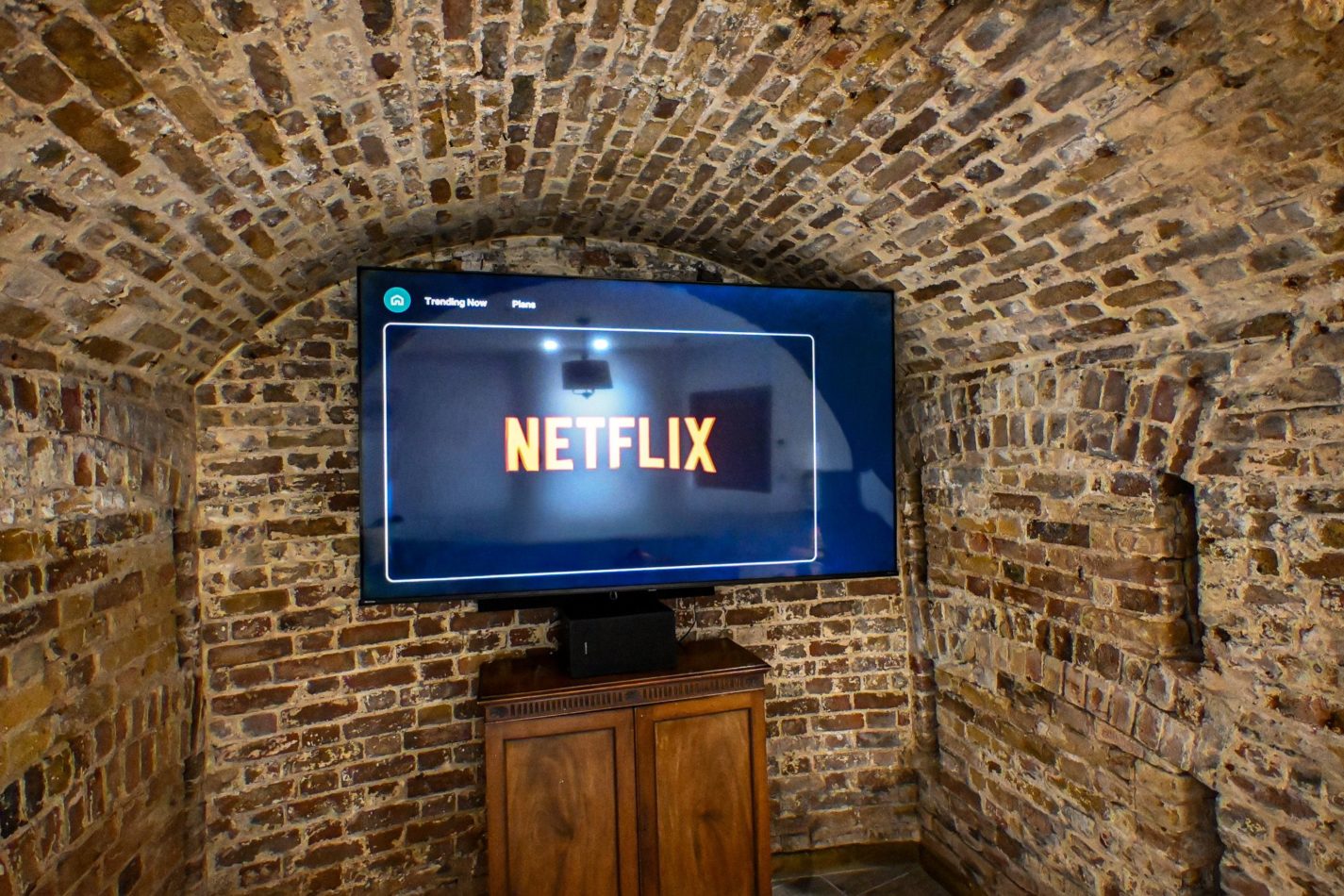 Rainy day? We genuinely don’t mind. Retreat to the snug, fire up Netflix and turn it into a proper movie afternoon inside the atmospheric brick walls of your very own Martello Tower.