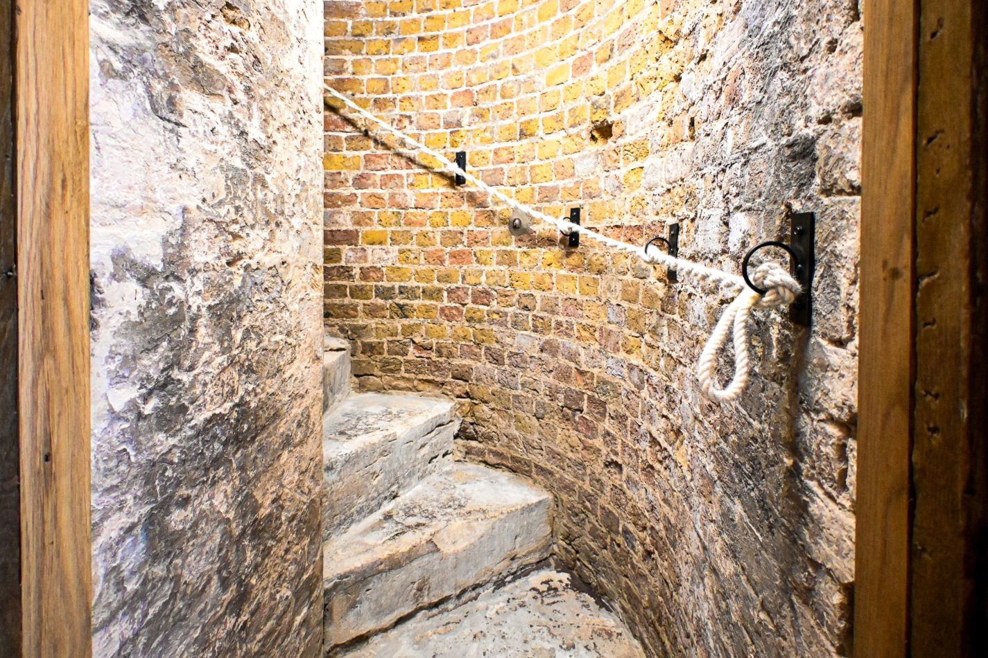 You can literally walk through history here. Original stonework and steps have been carefully retained, preserving the raw character of the Martello Tower alongside its luxurious modern transformation.