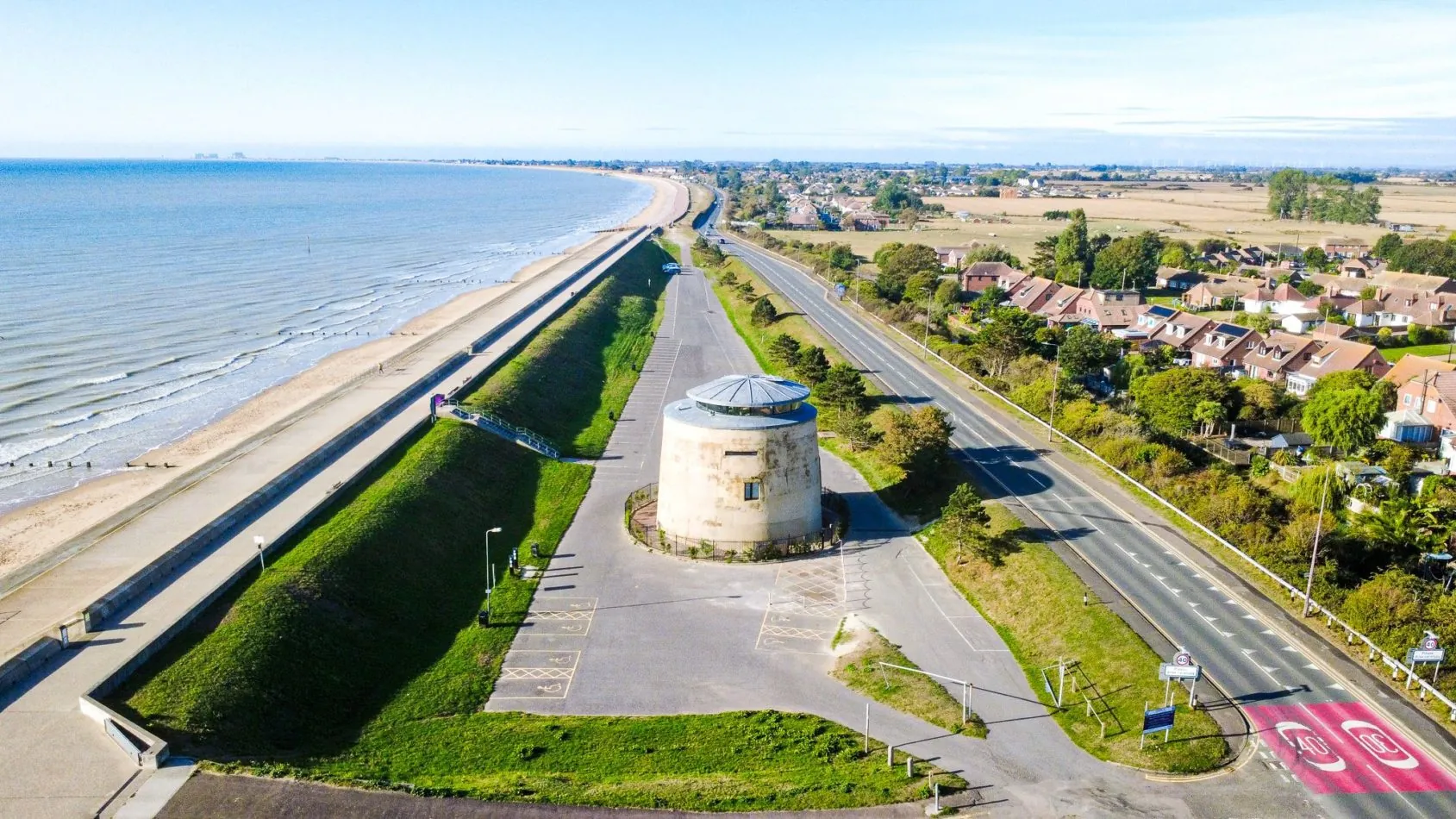 Now THAT is a location. Martello 25 stands proudly beside Dymchurch beach, with the sea on one side and the village on the other. Park up, unpack and enjoy having the Kent coast quite literally at your feet.