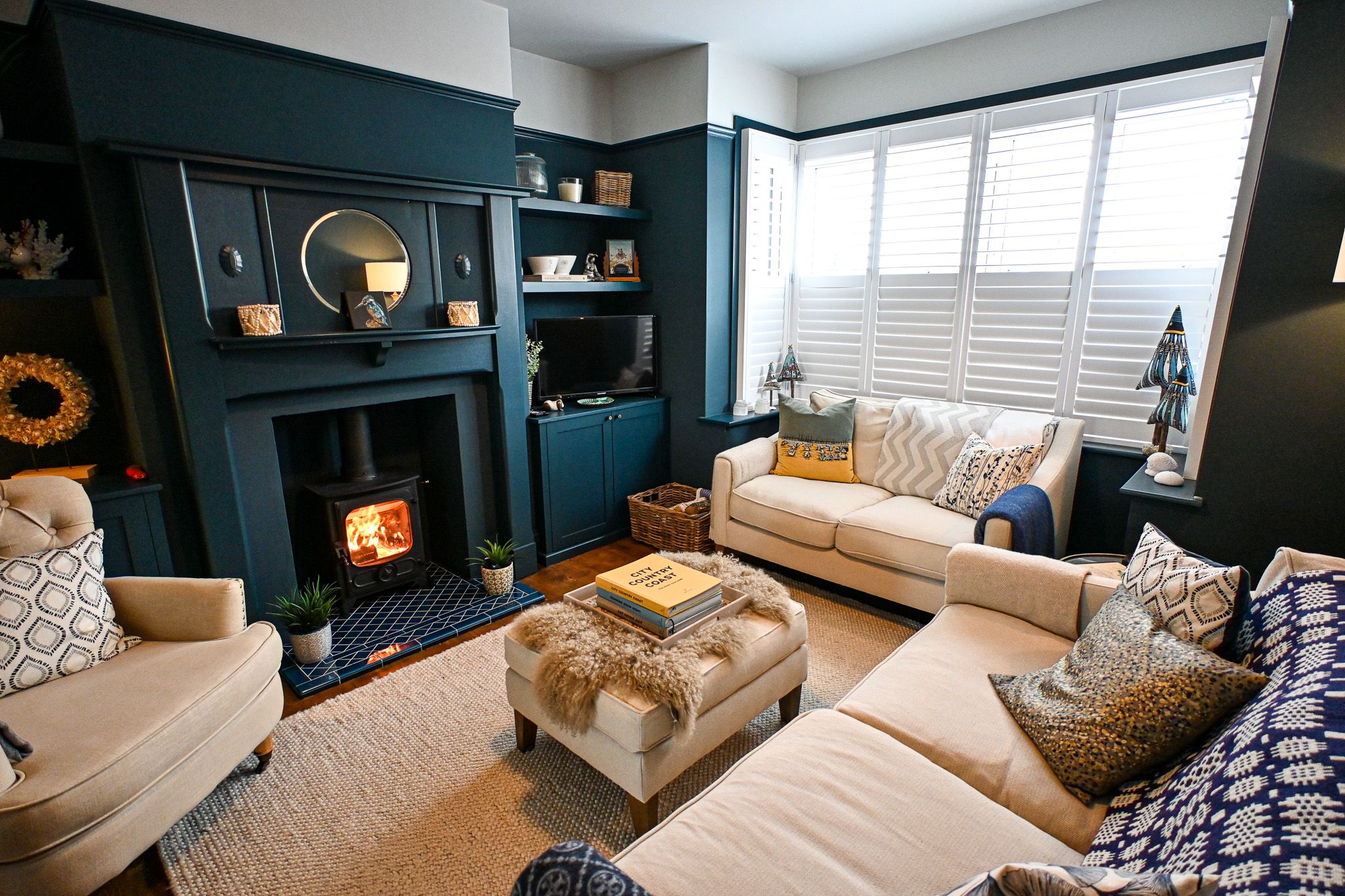 Sink into the comfortable sofas beside the log burner, the perfect place for a glass of wine, a favourite film or a peaceful evening after a refreshing beach walk.